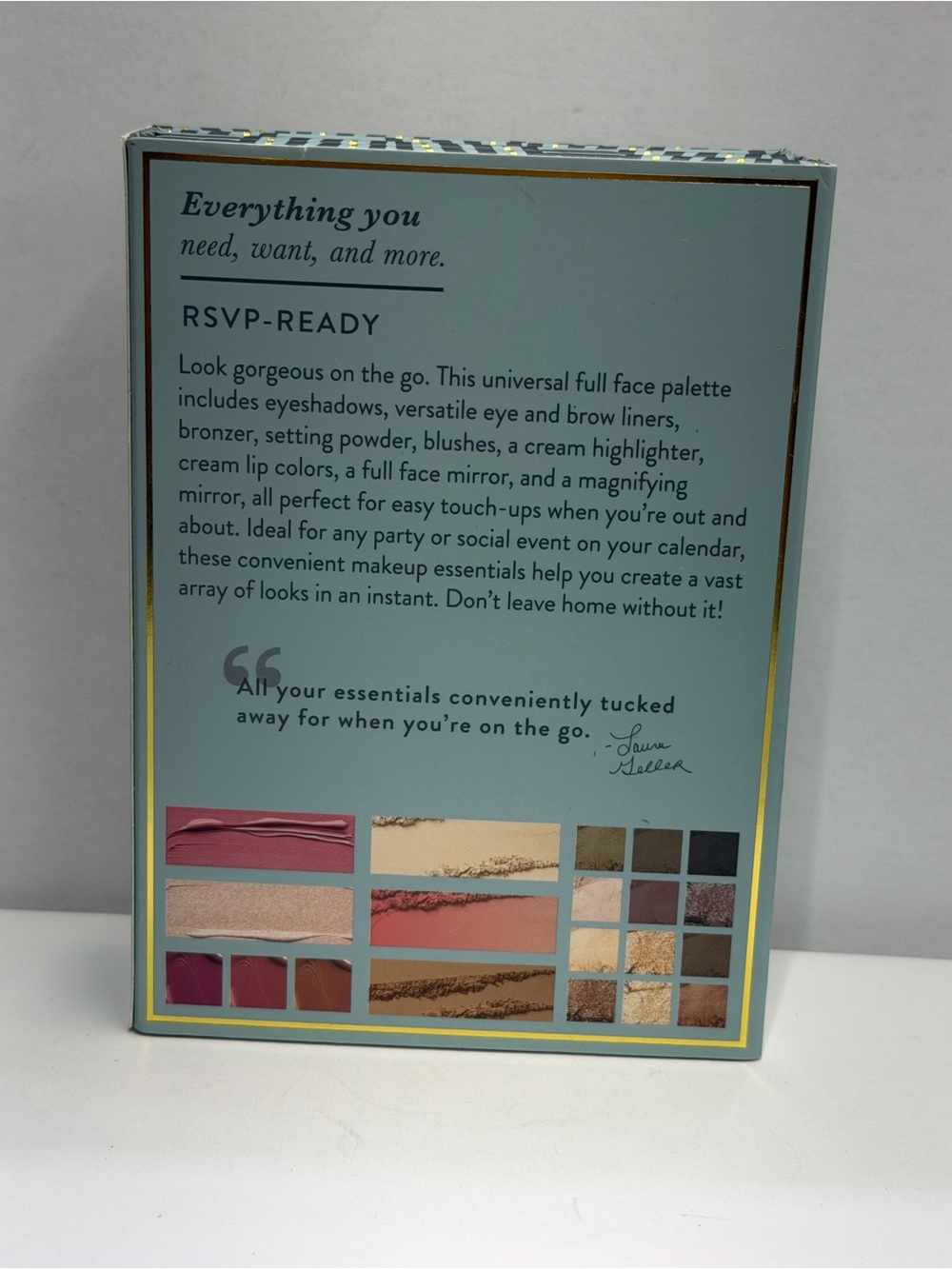 Laura Geller RSVP-Ready Big Night Out Full Face Travel Palette New - Picture 3 of 6